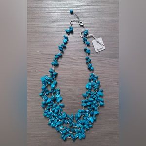 NWT turquoise layered necklace